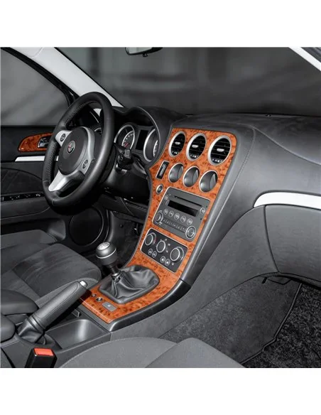 Alfa Romeo 159 2005+ 3D dekor palubnej dosky, 8 dielov