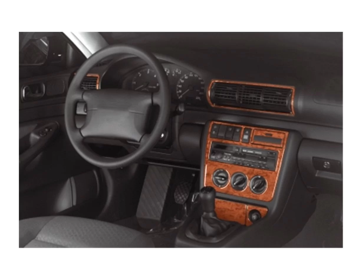 Audi A4 B5 Typ 8D 11.94-01.99 3D Súprava obloženia palubnej dosky interiéru Dekorácia palubnej dosky 7 dielov - 1