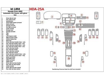 Volkswagen Passat B6 Tacho 02 05 09 10 3m 3d Interior Dashboard Trim Kit Dash Trim Dekor 3 Parts