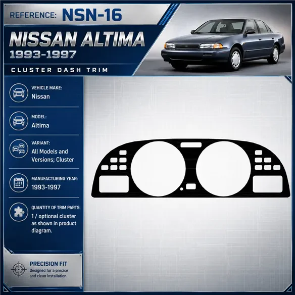 Nissan Altima 1993–1997 Cluster 3D sada dekorov interiéru palubnej dosky 1-dielna