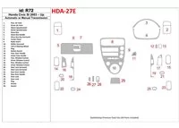 Honda Civic SI 2002-UP Model interiéru BD Dash Trim Kit - 1