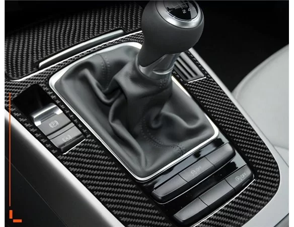 Audi A4 B8 Typ 8K 2009-2015 Súprava obloženia palubnej dosky 3D interiéru Dekorácia palubnej dosky 1-2 diely