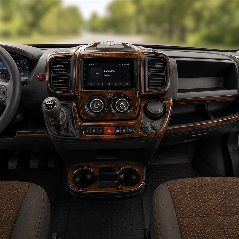 Fiat Ducato 2022 3D dekor palubnej dosky, 27 dielov