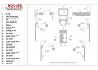 Základná súprava Honda CR-V 2010-UP, súprava interiéru modelu EXL BD Dash Trim Kit - 1