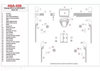 Základná sada Honda CR-V 2010-UP, súprava interiéru modelu LX BD Dash Trim Kit - 1