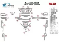 Honda CR-V 2012-UP Bez súpravy NAVI interiéru BD Dash Trim Kit - 2
