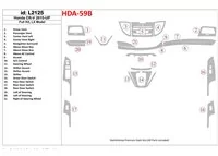 Kompletná sada Honda CR-V 2015-UP, súprava interiéru modelu LX BD Dash Trim Kit - 1