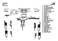 Honda CR-V Mk4 2012-2014 3D súprava obloženia palubnej dosky interiéru 36-dielna súprava obloženia palubnej dosky - 1 Honda CR-V Mk4 2012-2014 3D súprava obloženia palubnej dosky interiéru 36-dielna súprava obloženia palubnej dosky - 1