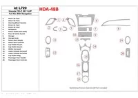 Kompletná súprava Honda CR-Z 2011-UP s vnútornou súpravou NAVI BD Dash Trim Kit - 1 Kompletná súprava Honda CR-Z 2011-UP s vnútornou súpravou NAVI BD Dash Trim Kit - 1