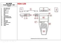 Honda CRX 1988-1989 Kompletná súprava interiéru BD Dash Trim Kit - 1 Honda CRX 1988-1989 Kompletná súprava interiéru BD Dash Trim Kit - 1