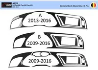 Audi A4 B8 Typ 8K 2009-2015 Súprava obloženia palubnej dosky 3D interiéru Dekorácia palubnej dosky 3-6 dielov - 1