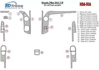 Súprava obloženia palubnej dosky pre interiér Honda Pilot 2012-UP - 1