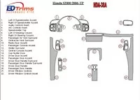 Honda S2000 2006-UP Kompletná súprava interiéru BD Dash Trim Kit - 1 Honda S2000 2006-UP Kompletná súprava interiéru BD Dash Trim Kit - 1