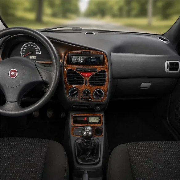 Fiat Palio-Albea-Strada 2002-2005 3D dekor palubnej dosky, 18 dielov