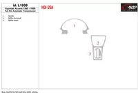 Kompletná sada Hyundai Accent 1995-1999, súprava obloženia interiéru automatickej prevodovky BD - 1 Kompletná sada Hyundai Accent 1995-1999, súprava obloženia interiéru automatickej prevodovky BD - 1