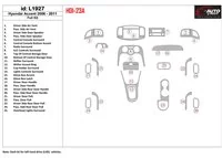 Hyundai Accent 2006-2011 Kompletná súprava interiéru BD Dash Trim Kit - 1 Hyundai Accent 2006-2011 Kompletná súprava interiéru BD Dash Trim Kit - 1