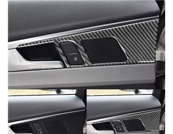 Audi A4 B9 Typ 8W 2015-2023 Súprava obloženia palubnej dosky 3D interiéru Dekorácia palubnej dosky 50 dielov