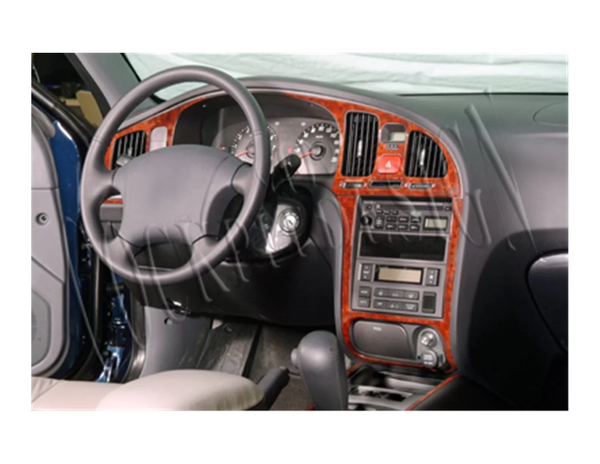 Hyundai Elantra 01.04-01.07 Súprava obloženia palubnej dosky 3D interiéru Dekorácia palubnej dosky 10 dielov - 1