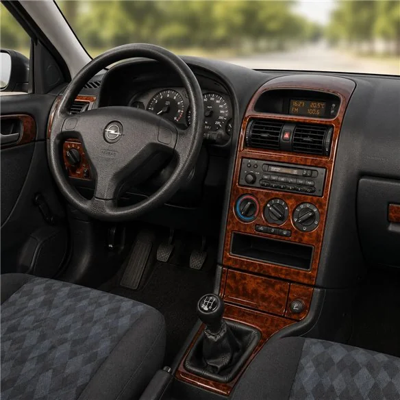 Opel Astra G 1998–2003 3D sada dekorov interiéru palubnej dosky 16-dielna