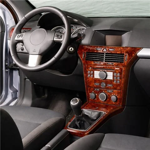 Opel Astra H 2004–2010 3D sada dekorov interiéru palubnej dosky 10-dielna 2