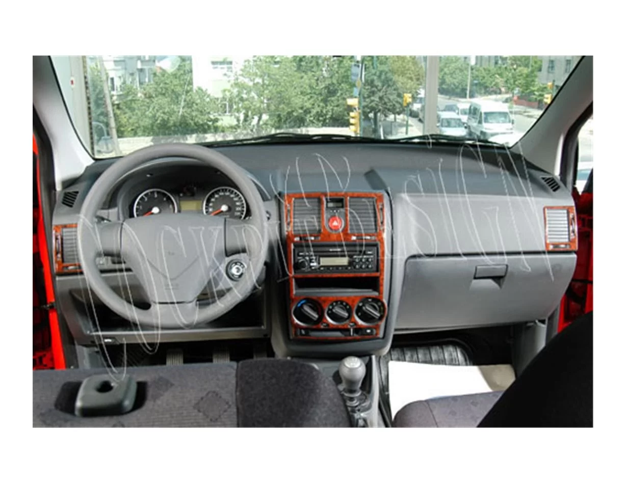 Hyundai Getz 09.05-12.10 3D súprava obloženia palubnej dosky interiéru 4-dielna súprava obloženia palubnej dosky - 1