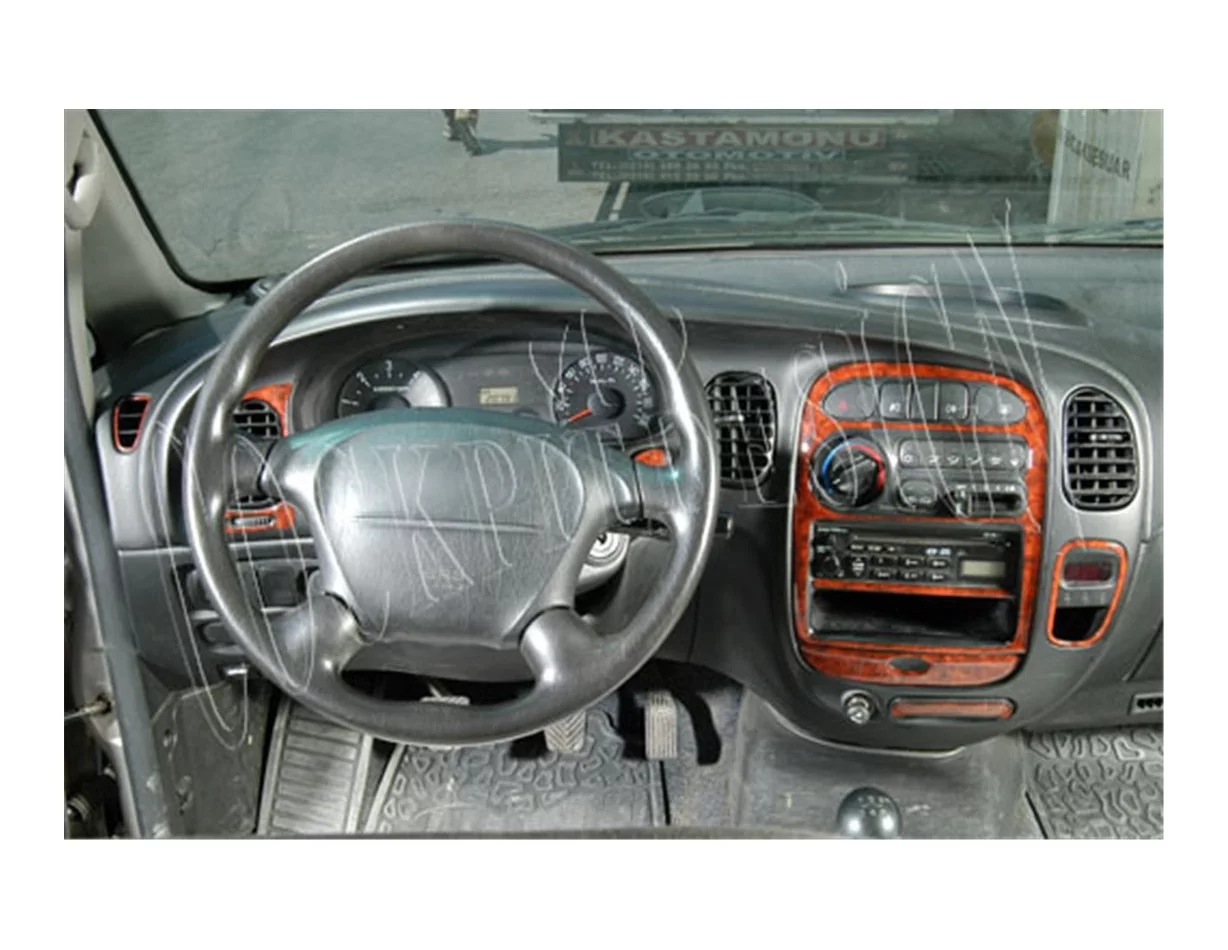 Hyundai H 100 08.2004 Súprava obloženia palubnej dosky 3D interiéru Dekorácia palubnej dosky 10 dielov - 1