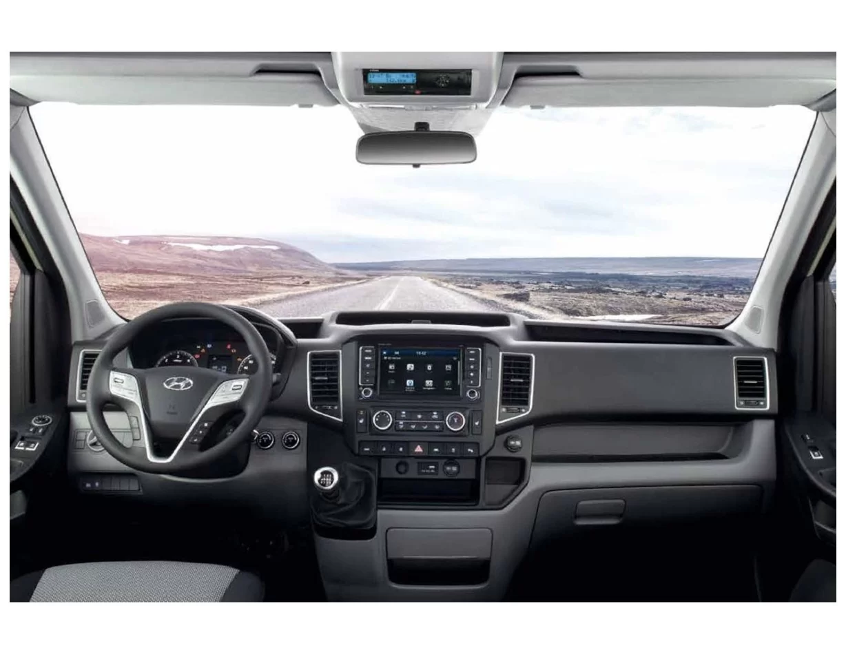 Hyundai H350 Van Solati 3D súprava obloženia palubnej dosky interiéru 4-dielna súprava obloženia palubnej dosky - 1