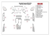 Základná sada Hyundai ix35 2010-UP, s NAVI interiérom BD Dash Trim Kit - 1 Základná sada Hyundai ix35 2010-UP, s NAVI interiérom BD Dash Trim Kit - 1
