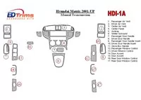 Interiér manuálnej prevodovky Hyundai Matrix 2001-UP Sada obloženia palubnej dosky BD - 1