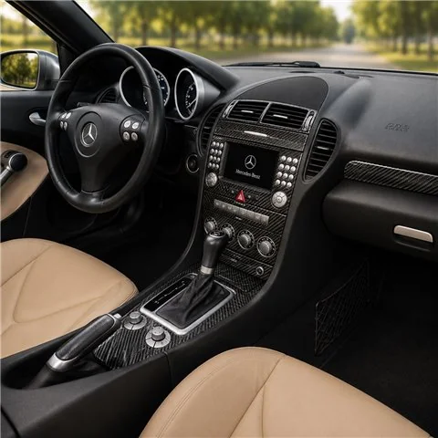 Mercedes-Benz SLK (R171) 2004–2010 3D sada dekorov interiéru palubnej dosky 18-dielna 2