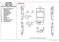 Základná sada Hyundai Santa Fe 2002-2004, s automatickou klimatizáciou, súprava 16 dielov Interiér BD Dash Trim Kit - 1 Základná sada Hyundai Santa Fe 2002-2004, s automatickou klimatizáciou, súprava 16 dielov Interiér BD Dash Trim Kit - 1