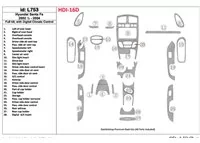 Kompletná sada Hyundai Santa Fe 2002-2004, s automatickou klimatizáciou, sada 29 dielov Interiér BD Dash Trim Kit - 1 Kompletná sada Hyundai Santa Fe 2002-2004, s automatickou klimatizáciou, sada 29 dielov Interiér BD Dash Trim Kit - 1