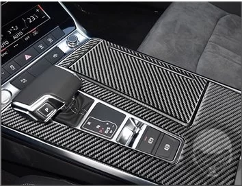 Audi A6 C8 seit 2018 3D súprava obloženia palubnej dosky interiéru Dekorácia palubnej dosky 41 dielov