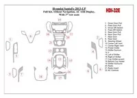 Kompletná sada Hyundai Santa Fe 2013-UP, bez NAVI, klimatizácia s displejom, s 3 radmi sedadiel Interiér BD Dash Dem Kit - 1 Kompletná sada Hyundai Santa Fe 2013-UP, bez NAVI, klimatizácia s displejom, s 3 radmi sedadiel Interiér BD Dash Dem Kit - 1