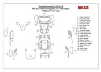 Kompletná sada Hyundai Santa Fe 2013-UP, bez NAVI, klimatizácie s displejom, bez 3 radových sedadiel Interiér BD Dash Trim Kit - Kompletná sada Hyundai Santa Fe 2013-UP, bez NAVI, klimatizácie s displejom, bez 3 radových sedadiel Interiér BD Dash Trim Kit -