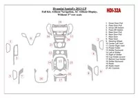 Kompletná sada Hyundai Santa Fe 2013-UP, bez NAVI, klimatizácie bez displeja, bez 3 radových sedadiel Interiér BD Dash Dem Kit - Kompletná sada Hyundai Santa Fe 2013-UP, bez NAVI, klimatizácie bez displeja, bez 3 radových sedadiel Interiér BD Dash Dem Kit -