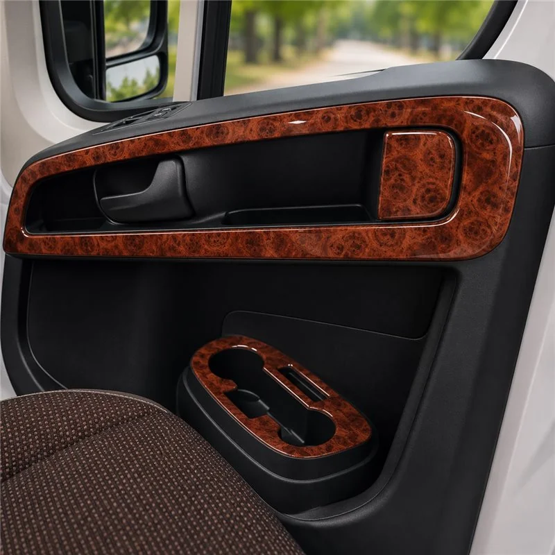 Fiat Ducato 2022 dvere 3D dekor palubnej dosky, 6 dielov