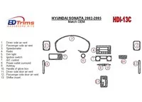 Hyundai Sonata 2002-2005 Pre autá s továrensky inštalovanou drevenou súpravou Interiér BD Dash Trim Kit - 1 Hyundai Sonata 2002-2005 Pre autá s továrensky inštalovanou drevenou súpravou Interiér BD Dash Trim Kit - 1