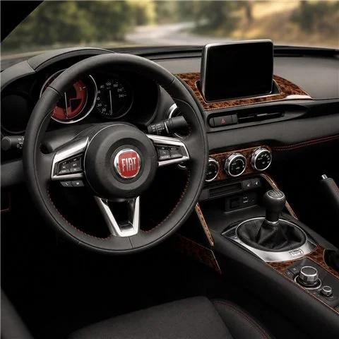 Fiat 124 Spyder 2012-2020 3D dekor palubnej dosky, 14 dielov