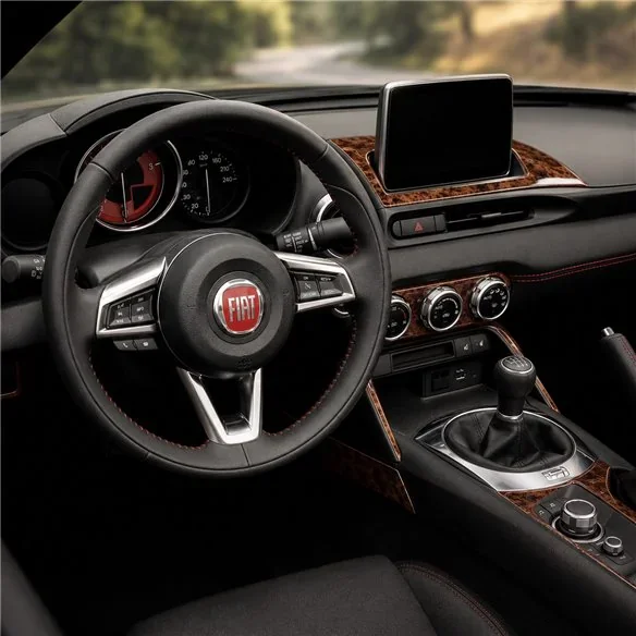 Fiat 124 Spyder 2012-2020 3D dekor palubnej dosky, 14 dielov
