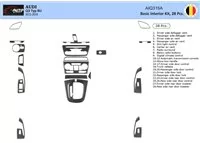 Audi Q3 ab 2015 3D BASIC Súprava obloženia palubnej dosky interiéru 28 dielov - 2 Audi Q3 ab 2015 3D BASIC Súprava obloženia palubnej dosky interiéru 28 dielov - 2