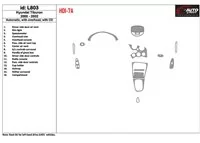 Hyundai Tiburon 2000-2002 automatická prevodovka, s CD, súprava 16 dielov Interiér BD Dash Trim Kit - 1 Hyundai Tiburon 2000-2002 automatická prevodovka, s CD, súprava 16 dielov Interiér BD Dash Trim Kit - 1