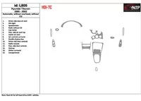 Hyundai Tiburon 2000-2002 automatická prevodovka, bez CD, sada 15 dielov Interiér BD Dash Trim Kit - 1 Hyundai Tiburon 2000-2002 automatická prevodovka, bez CD, sada 15 dielov Interiér BD Dash Trim Kit - 1