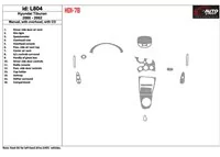 Hyundai Tiburon 2000-2002 manuálna prevodovka, s CD, sada 16 dielov Interiér BD Dash Trim Kit - 1 Hyundai Tiburon 2000-2002 manuálna prevodovka, s CD, sada 16 dielov Interiér BD Dash Trim Kit - 1