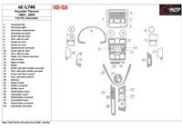 Hyundai Tiburon 2003-2005 Kompletná sada, interiér automatickej prevodovky BD Dash Dekor Kit - 1 Hyundai Tiburon 2003-2005 Kompletná sada, interiér automatickej prevodovky BD Dash Dekor Kit - 1