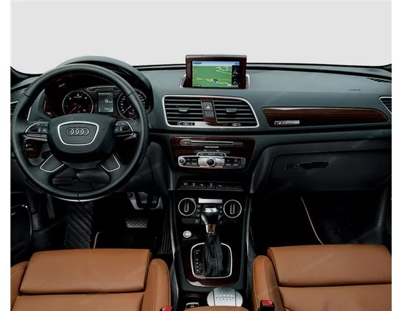 Audi Q3 ab 2015 Súprava 3D obloženia palubnej dosky interiéru Dekorácia palubnej dosky 49 dielov - 1