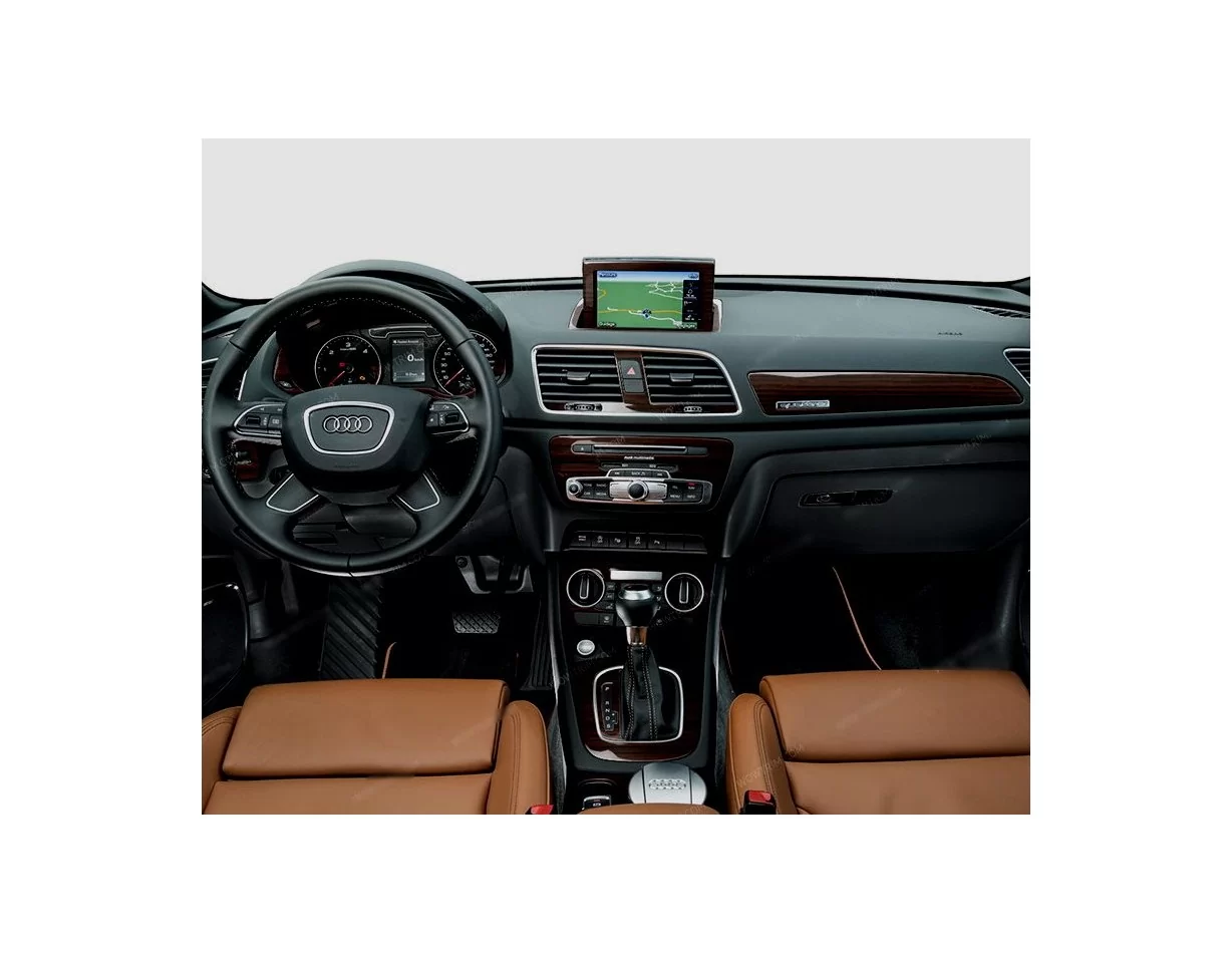 Audi Q3 ab 2015 Súprava 3D obloženia palubnej dosky interiéru Dekorácia palubnej dosky 49 dielov - 1