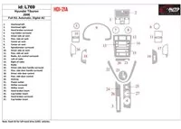 Kompletná súprava Hyundai Tiburon 2006-2006, automatická, automatická klimatizácia interiéru BD Dash Trim Kit - 1 Kompletná súprava Hyundai Tiburon 2006-2006, automatická, automatická klimatizácia interiéru BD Dash Trim Kit - 1