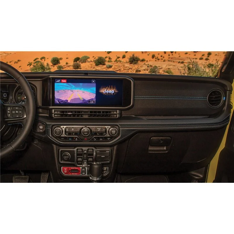 Jeep Wrangler Unlimited Rubicon 2024 3D sada dekorov interiéru palubnej dosky 35-dielna