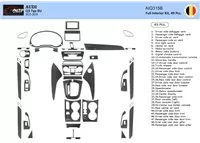 Audi Q3 ab 2015 Súprava 3D obloženia palubnej dosky interiéru Dekorácia palubnej dosky 49 dielov - 2